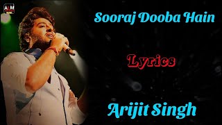 Matlabi Ho Ja Zara MatlabiLyricsArijit Singh  Sooraj Dooba Hain  Full HD Lyrics Song [upl. by Lladnik]