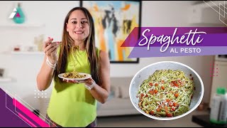 Espagueti al pesto y moringa  Receta fácil y Rutina cardio HIIT para principiantes [upl. by Aneerb]