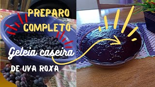 ✅COMO faço GELEIA CASEIRA de🍇 uva processo completo passo a passo😋 deliciosa [upl. by Daryn]