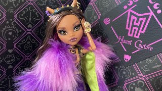 MONSTER HIGH HAUNT COUTURE CLAWDEEN WOLF DOLL REVIEW AND UNBOXING [upl. by Kablesh882]