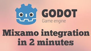 Import mixamo character models and their animations in godot 4 [upl. by Giltzow]