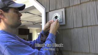 Exterior Light Installation on Vinyl Siding Block [upl. by Adnam]