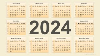 Kalender 2024 [upl. by Ewer]