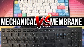 Membrane VS Mechanical Keyboard Sound Test [upl. by Strade865]