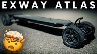 Exway Atlas All Terrain Electric Skateboard Review This Thing Is a Beast [upl. by Aileve]