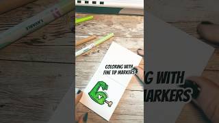 Coloring with Fine Tip Markers zombie minicoloringbook markers crayola coloring satisfying [upl. by Cattima]