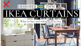 BEST AND WORST IKEA CURTAINS  TOP DESIGNER APPROVED CURTAINS amp WHAT TO AVOID  SHOP WITH ME [upl. by Yelruc19]