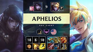 Aphelios ADC vs Ezreal Triple Kill Dominating  NA Master Patch 1418 [upl. by Shaddock]