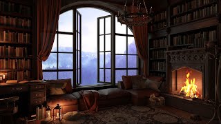 Open Window Rain Sounds w Thunder  Crackling Fireplace  3 hours [upl. by Katy]