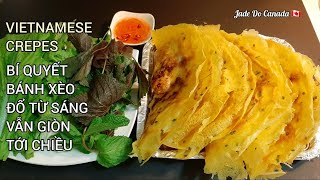 🇨🇦 Bí quyết pha bột bánh xèo giòn cả ngày bảo đảm chưa ai biết ENG SUB Vietnamese crepe [upl. by Neeluj]