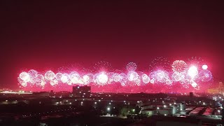 New year Fireworks RAK Ras Al khaimah  DUBAi  New year 2022 [upl. by Lauryn320]