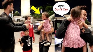 Aayush Sharma Daughter Ayat Sharma Crying At Airport [upl. by Franck]