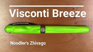 Visconti Breeze  Noodlers Zhivago  Fountain Pen Review [upl. by Alathia447]