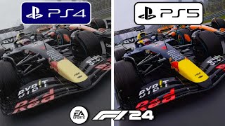 F1 24 PS4 vs PS5 Graphics Comparison [upl. by Le238]