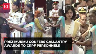 Gallantry Awards 2024 President Murmu honours brave soldiers with Kirti Chakra and Shaurya Chakra [upl. by Roydd]