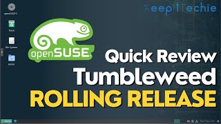 Exploring OpenSUSE Tumbleweed  The CuttingEdge Linux Distro [upl. by Ruthanne958]