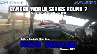 Nemesis 239  Yarmouth BWS 2024  Banger Racing  Highlights [upl. by Kooima925]