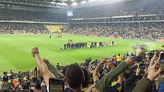 Sonuna kadar biz Fenerbahçeliyiz ulan FenerbahçeKasımpaşa maç sonrası takım ile taraftar [upl. by Perpetua]