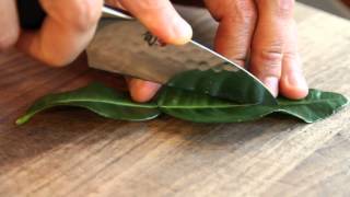 How to Chop and Use Kaffir Lime Leaves [upl. by Oer]