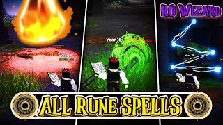 ALL Rune Spells in RO Wizard [upl. by Luapsemaj]