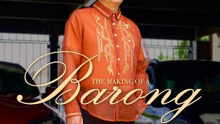 The Making of a Barong Tagalog  A Sewing ASMR [upl. by Dnalrah260]