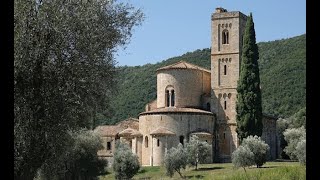 Abtei  Abbazia  SantAntimo nahe Montalcino Toskana [upl. by Caraviello]