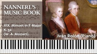 Nannerls Music Book XIX Minuet in F Major KV 32 │ Piano Tutorial [upl. by Ycul]