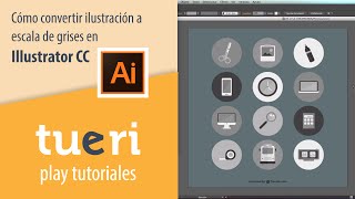 Cómo convertir ilustración a escala de grises en illustrator cc [upl. by Hess583]