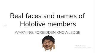 READ DESC Real faces and names of Hololive members [upl. by Turmel555]