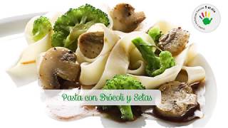 Receta quot5 al Díaquot  Pasta con brócoli y setas [upl. by Vahe]