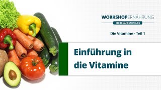 VITAMINE 13 Einführung in die Vitamine  Workshop Ernährung [upl. by Shiekh]