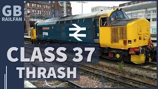 Class 37 Thrash Clag and Traction [upl. by Lleznol]