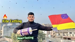 NewTesting Indian Manjha  Kite Cutting  Kite Flying [upl. by Ariajaj]