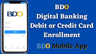 How to enroll in BDO Online Banking  BDO Digital Banking  BDO App [upl. by Faustine]