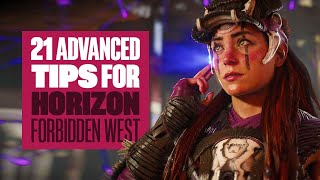 21 Horizon Forbidden West Advanced Tips  HORIZON FORBIDDEN WEST NEW PS5 GAMEPLAY [upl. by Godden]