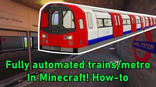 How to create automated railways in Minecraft  Minecraft Transit Railway Mod Tutorial [upl. by Gayl]