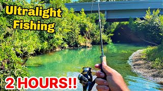 2 HOURS Ultralight Creek Fishing WADING [upl. by Read]