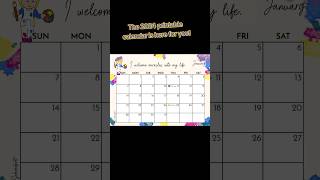 The 2024 printable calendar is here for you [upl. by Aneela]