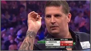 2015 World Darts Championship Round 2 GAnderson vs Klaasen [upl. by Decca69]