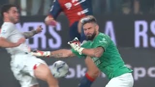 Olivier Giroud a réalisé un arrêt contre Genoa LAC Milan a réalisé arrêt contre Genoa aujourdhui [upl. by Andy381]