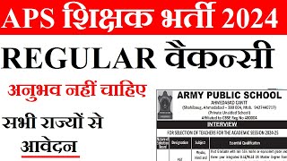 APS TEACHERS RECRUITMENT 202425  Salary45000  PGT TGT PRT PREPrimary TEACHERS VACANCY [upl. by Cadmar391]