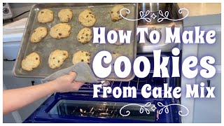 How To Make Cookies From Cake Mix  Few Ingredients  Easy [upl. by Gluck825]