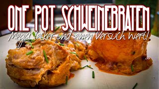 Schweinebraten One Pot  ein Pot um sie alle Satt zumachen  onepot rezeptidee dutchoven [upl. by Pollux407]