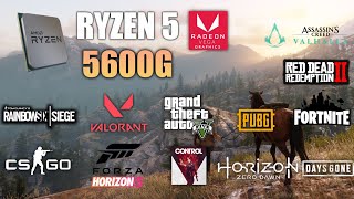 Ryzen 5 5600G Vega 7  Test in 10 Games  5600G Gaming [upl. by Aneladgam]