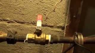 WATER METER REPLACEMENT WITH BALL VALVES [upl. by Peters350]