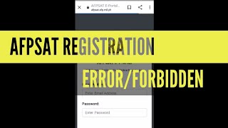 🔴AFPSAT Registration  Paano kung Forbidden or Error Paano Kung Hindi Makapag Register Online [upl. by Angadresma834]