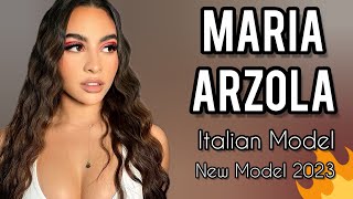 Maria Arzola Italian Model  Instagram Tiktoks Lifestyle Age Biography [upl. by Ennaylloh]