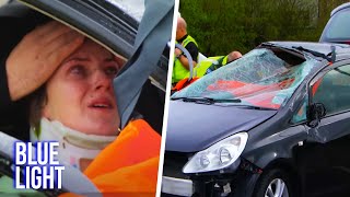 Driver Left in LifeThreatening Condition After Crash  Traffic Cops FULL EPISODE  Blue Light [upl. by Bidget]