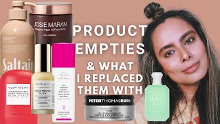 Lets Talk Trash 🗑️ Summer Skincare Empties amp What I Replaced Them With  Nadia Vega [upl. by Alyahc207]