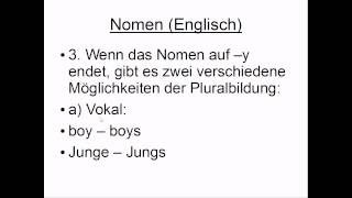 Nomen Englisch Grammatik [upl. by Analeh]